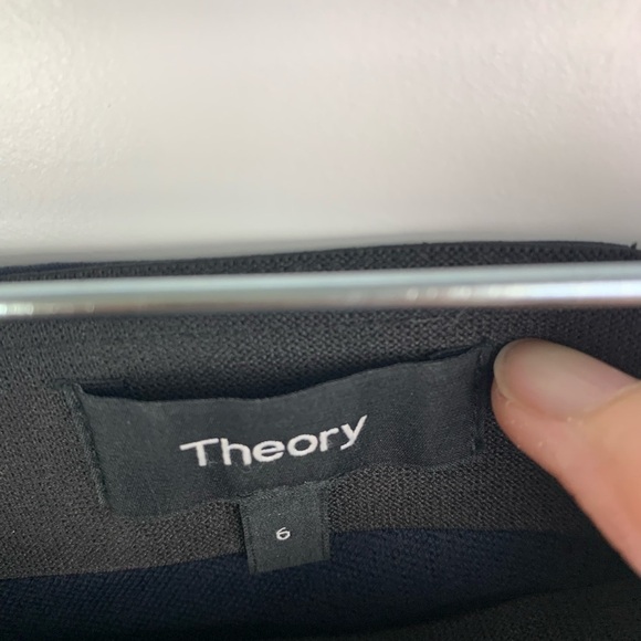 Theory M 6 Navalane Becker Pants Navy Blue High Rise Ankle Skinny office siren - Picture 5 of 5
